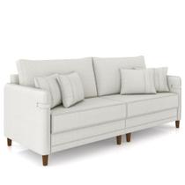 Sofá 3 Lugares Sala de Estar Living 252cm Asbury K01 Bouclê Creme - Lyam Decor Sofá 3 Lugares Sala de Estar Living 252cm Asbury K01 Bouclê Creme - Lyam Decor