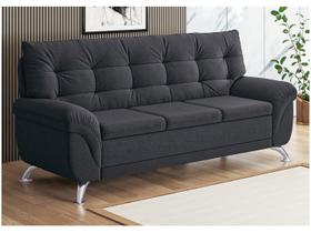 Sofá 3 Lugares Suede Atrium Linoforte Sofá 3 Lugares Suede Atrium Linoforte
