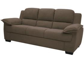 Sofá 3 Lugares Suede Carmel Linoforte