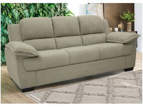 Sofá 3 Lugares Suede Carmel Linoforte