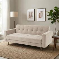 Sofá 3 Lugares Suede Escritório e Recepção Vitrola