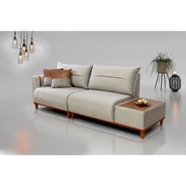 Sofá 3 Lugares Suede Trento 255cm Sofá 3 Lugares Suede Trento 255cm