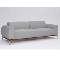 Sofá 3 Lugares Tóquio D07 230cm Linho Cinza Granizo - D'Rossi Sofá 3 Lugares Tóquio D07 230cm Linho Cinza Granizo - D'Rossi