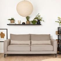Sofá 3 Lugares Versatti Suede Bege 210 cm Sofá 3 Lugares Versatti Suede Bege 210 cm