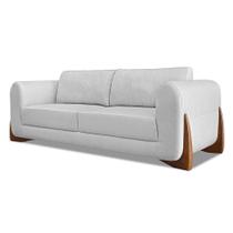 Sofá 3 Lugares Yves Linho Rústico Grigio 230 cm