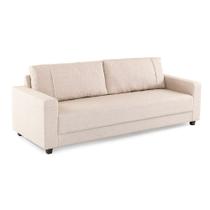Sofá 3,5 Lugares Herval Clean, Linho Bege