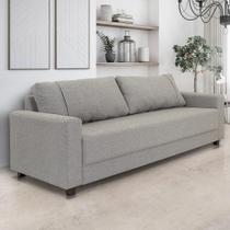 Sofá 3,5 Lugares Herval Clean, Linho Cinza