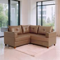 Sofá 4 Lugares 1,77x1,77m Canto Essenza Plus Bom Pastor