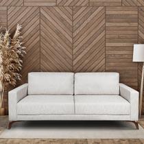 Sofa 4 Lugares 230Cm Veludo Pes Imbuia Henry