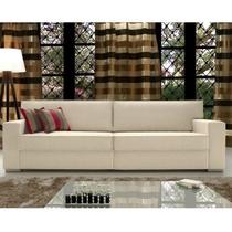 Sofá 4 Lugares 240cm Carmel Espresso Móveis Sofá 4 Lugares 240cm Carmel Espresso Móveis