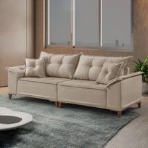 Sofá 4 Lugares 250cm com Almofadas Zurique