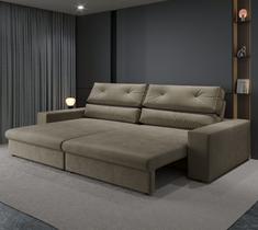 Sofá 4 Lugares Athena assento Retrátil e Reclinavel 2,30m(L) - CIALAR Sofá 4 Lugares Athena assento Retrátil e Reclinavel 2,30m(L) - CIALAR