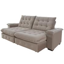 Sofá 4 Lugares Coliseu 2.60m Retrátil e Reclinável Super Pillow - Avelã Sofá 4 Lugares Coliseu 2.60m Retrátil e Reclinável Super Pillow - Avelã