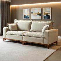 Sofá 4 lugares com Almofadas Nápoles