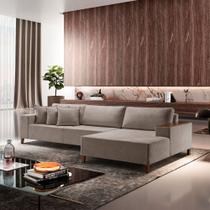 Sofá 4 Lugares com Chaise Linho 270cm Grécia Sofá 4 Lugares com Chaise Linho 270cm Grécia