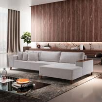 Sofá 4 Lugares com Chaise Linho 270cm Grécia