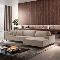 Sofá 4 Lugares com Chaise Linho 290cm Grécia