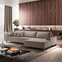 Sofá 4 Lugares com Chaise Linho 290cm Grécia