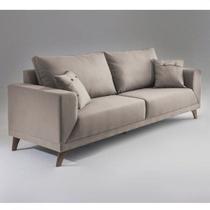 Sofa 4 Lugares Com Pes Em Imbuia Manchester