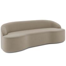 Sofá 4 Lugares Curvo Sala de Estar Living Lótus D02 Veludo Champagne 260 cm D-68 - Lyam Sofá 4 Lugares Curvo Sala de Estar Living Lótus D02 Veludo Champagne 260 cm D-68 - Lyam