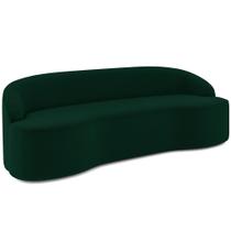 Sofá 4 Lugares Curvo Sala de Estar Living Lótus D02 Veludo Verde Musgo 280 cm D-303 - Lyam Sofá 4 Lugares Curvo Sala de Estar Living Lótus D02 Veludo Verde Musgo 280 cm D-303 - Lyam