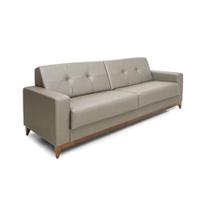 Sofá 4 Lugares Herval Safira Sintético Caqui, 240 cm Sofá 4 Lugares Herval Safira Sintético Caqui, 240 cm