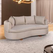 Sofa 4 Lugares Linho M-204 2m Living Estofados Martins Linho Bege Sofa 4 Lugares Linho M-204 2m Living Estofados Martins Linho Bege