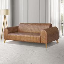 Sofá 4 Lugares Living Executivo 2 Metros Em material sintético