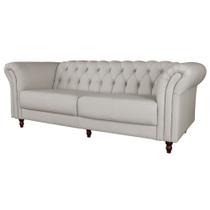 Sofá 4 Lugares Maggiore 260cm Couro Off White G58 - Gran Belo Sofá 4 Lugares Maggiore 260cm Couro Off White G58 - Gran Belo