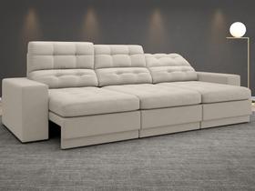 Sofá 4 Lugares Net Jobim Assento Retrátil e Reclinável Areia 2,30m (L)