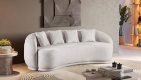 Sofa 4 Lugares Organico Caju 230cm - Estofart