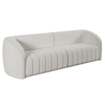 Sofá 4 Lugares Para Sala 252cm Lazio M03 Bouclê Branco - Lyam Decor Sofá 4 Lugares Para Sala 252cm Lazio M03 Bouclê Branco - Lyam Decor