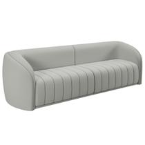 Sofá 4 Lugares Para Sala 252cm Lazio M03 Veludo Creme - Lyam Decor
