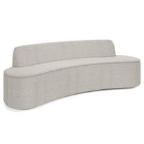 Sofá 4 Lugares para Sala de Estar Living 230cm Koane D06 Bouclê Creme - Mpozenato