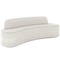 Sofá 4 Lugares para Sala de Estar Living 230cm Koane D06 Bouclê Off White - Mpozenato Sofá 4 Lugares para Sala de Estar Living 230cm Koane D06 Bouclê Off White - Mpozenato