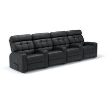 Sofá 4 Lugares Reclinável Elétrico Massageador em Couro Bovino Linha Cinema Sala de estar Sofá 4 Lugares Reclinável Elétrico Massageador em Couro Bovino Linha Cinema Sala de estar