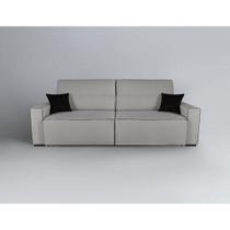 Sofa 4 Lugares Retratil E Reclinavel 250Cm Em Linho Romano