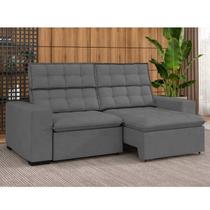 Sofá 4 Lugares Retrátil e Reclinável 250cm Lugano