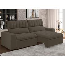 Sofá 4 Lugares Retrátil e Reclinável 250cm New Mali