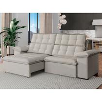 Sofá 4 Lugares Retrátil e Reclinável 270cm Denver