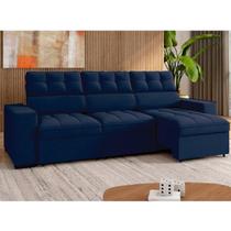 Sofá 4 Lugares Retrátil e Reclinável Veludo Soft 290cm Grécia