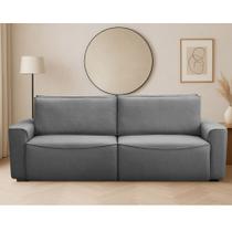 Sofá 4 Lugares Retrátil Reclinável 250cm Veludo Nobile Ferguile