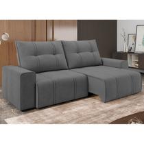 Sofá 4 Lugares Retrátil Reclinável 270cm Molas Ensacadas Palladium New