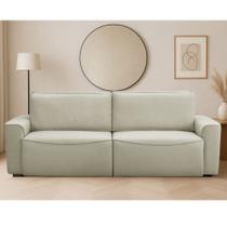 Sofá 4 Lugares Retrátil Reclinável 280cm Linho Nobile Ferguile