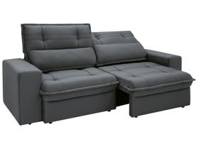 Sofá 4 Lugares Retrátil Reclinável Suede Palatino Linoforte