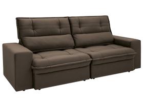 Sofá 4 Lugares Retrátil Reclinável Suede Palatino Linoforte