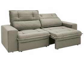 Sofá 4 Lugares Retrátil Reclinável Suede Palatino Linoforte