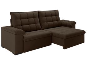 Sofá 4 Lugares Retrátil Reclinável Suede Veludo Dallas Flexforma Estofados Sofá 4 Lugares Retrátil Reclinável Suede Veludo Dallas Flexforma Estofados