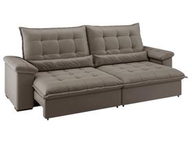 Sofá 4 Lugares Retrátil Reclinável Suede Veludo Molas Ensacadas Módena Flexforma Estofados Sofá 4 Lugares Retrátil Reclinável Suede Veludo Molas Ensacadas Módena Flexforma Estofados