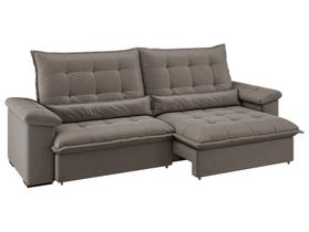 Sofá 4 Lugares Retrátil Reclinável Suede Veludo Molas Ensacadas Módena Flexforma Estofados Sofá 4 Lugares Retrátil Reclinável Suede Veludo Molas Ensacadas Módena Flexforma Estofados